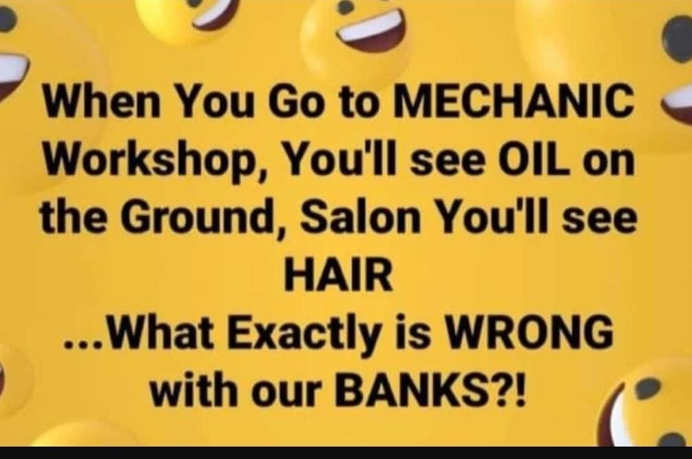 When you go to mechanic workshop, you'll see oil on the ground, salon you'll see