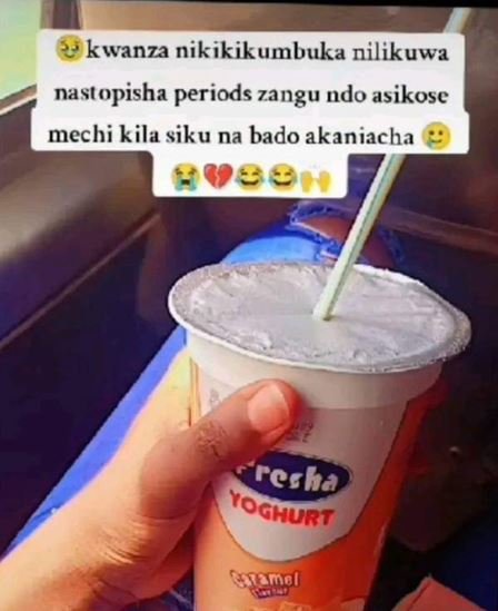 Kwanza nikikikumbuka nilikuwa nast opisha periods zangu ndo asikose mechi kila s