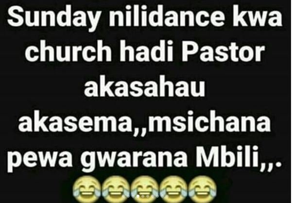Sunday nilidance kwa church hadi pastor akasahau akasema, msichana pewa gwarana