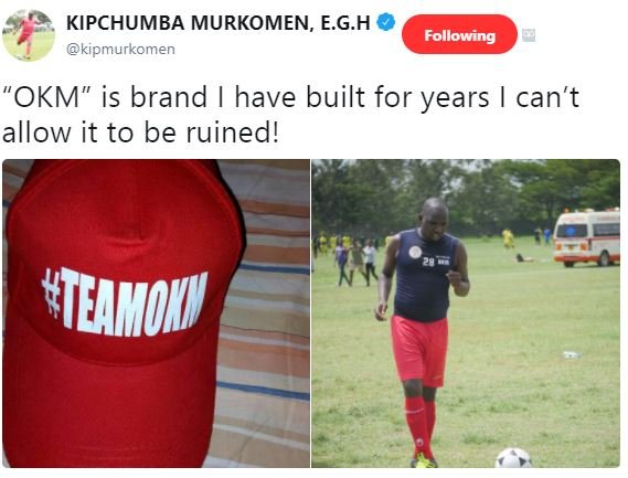 Kipchumba murkomen, e.g.h kipmurkomen following okm is brand have built for year