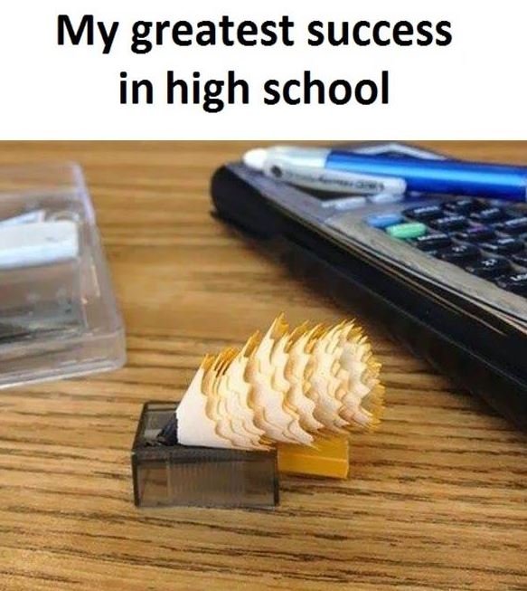 My greatest success in high school