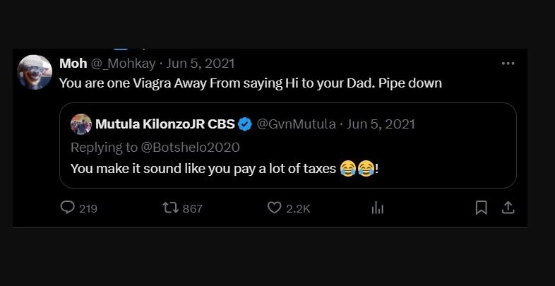 Moh mohkay jun 5, you are one viagra away from saying hi to your dad. pipe down