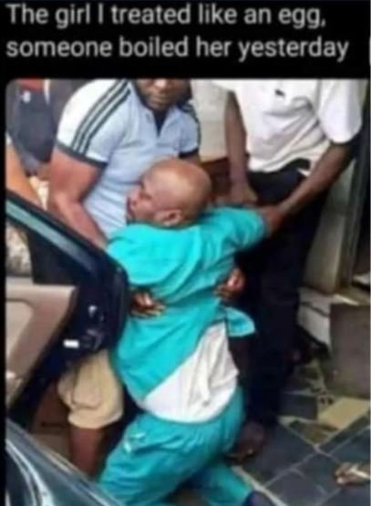 The girl itreated like an egg. someone boiled her yesterday