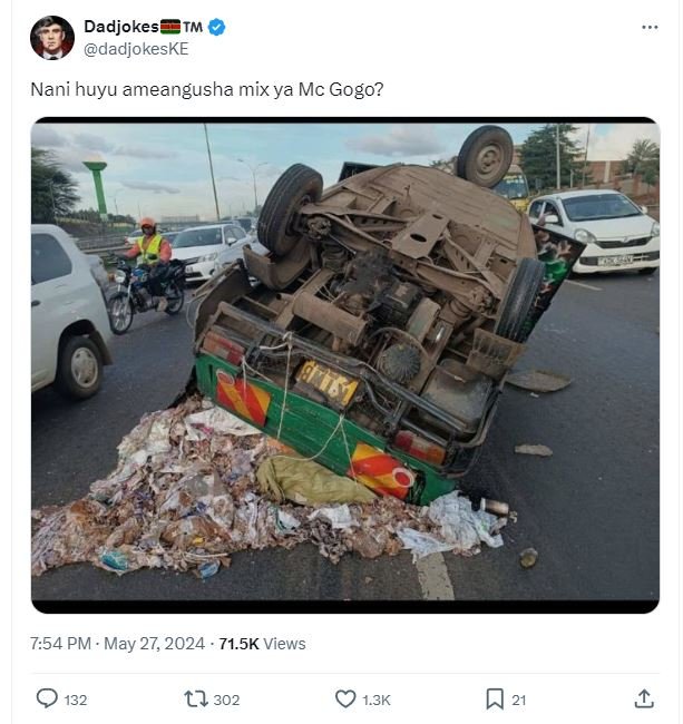 Dadjokest tm dadjokeske nani huyu ameangusha mix ya mc gogo? 7.54 pm may 27, 71.