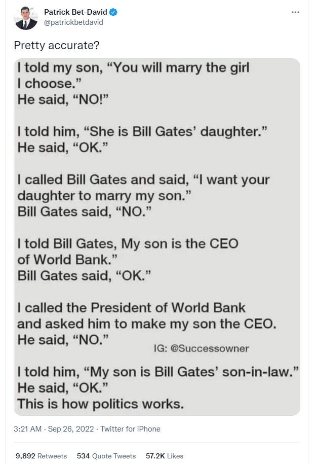 Patrick betdavid patrickbetdavid pretty accurate? told my son, you will marry th