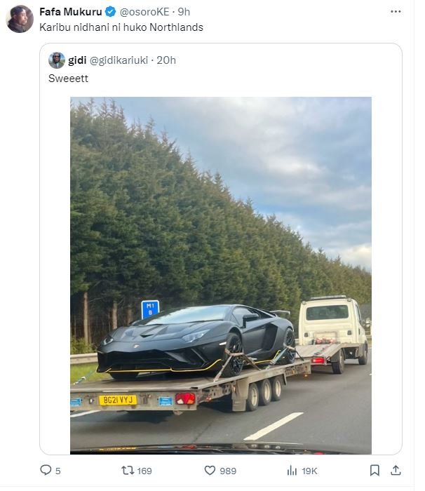 Fafa mukuru osoroke 9h karibu nidhani ni huko northlands gidi gidikariuki 20h sw