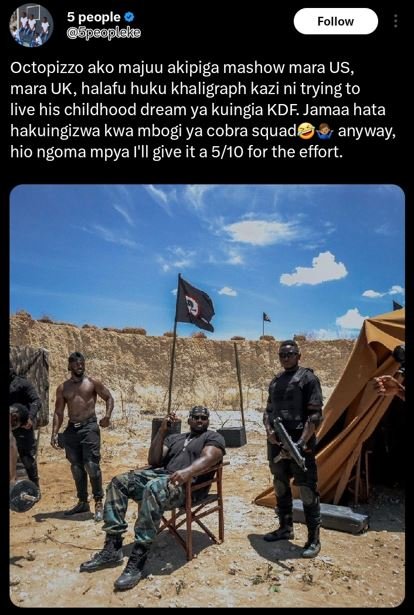 5 people spaoplaka follow octopizzo ako majuu akipiga mashow mara us, mara uk, h