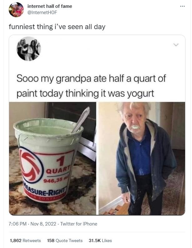 Internet hall of fame internethof funniest thing ive seen all day sooo my grandp