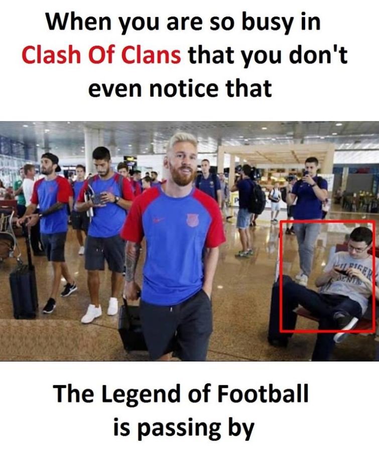 When you are so busy in clash of clans that you don't even notice that the legen
