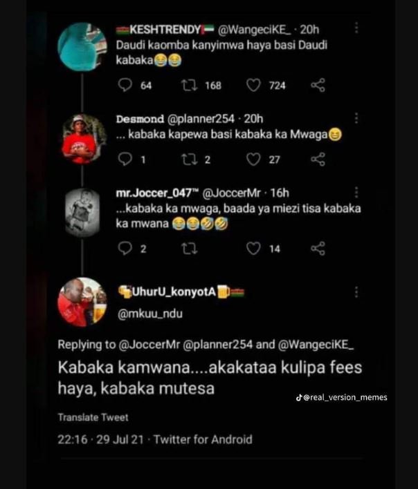 Keshtrendy wangecike _ 20h daudi kaomba kanyimwa haya basi daudi kabaka q 64 l 1