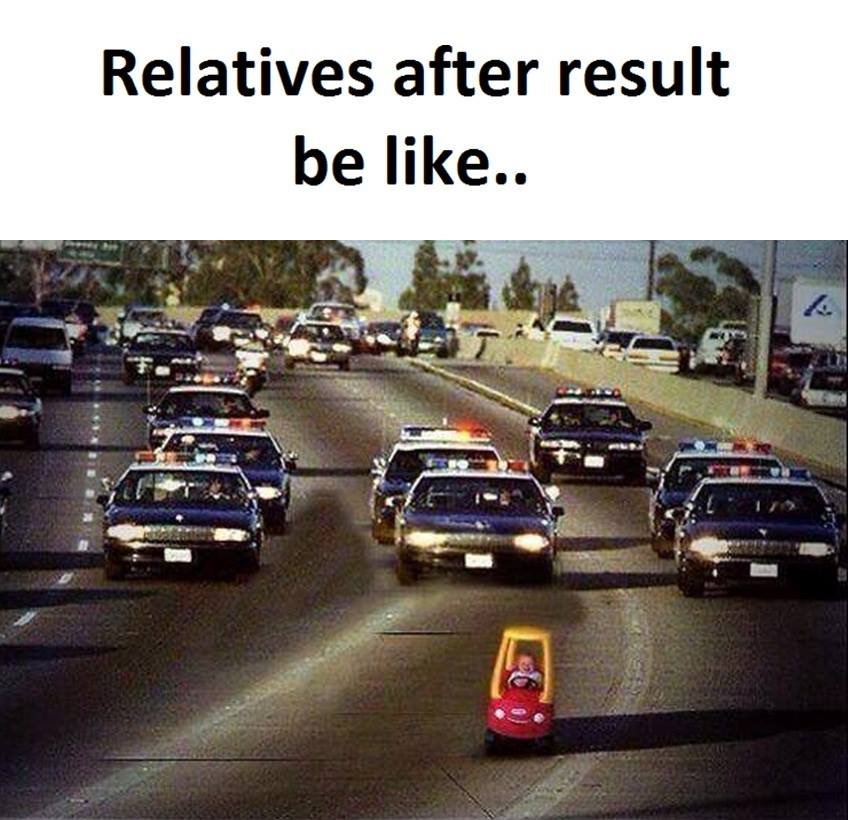 Relatives after result be like..