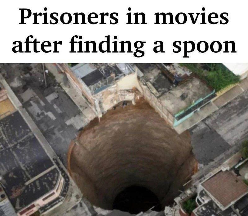 Prisoners in movies after finding a spoon