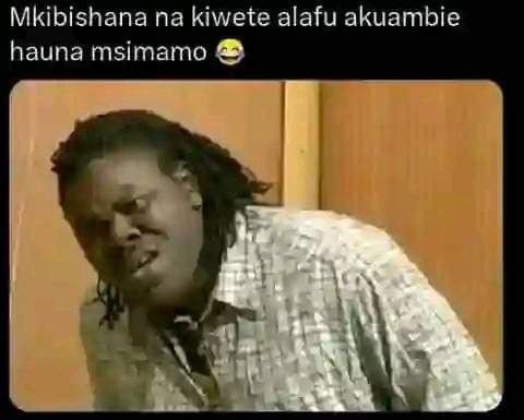 Mkibishana na kiwete alafu akuambie hauna msimamo