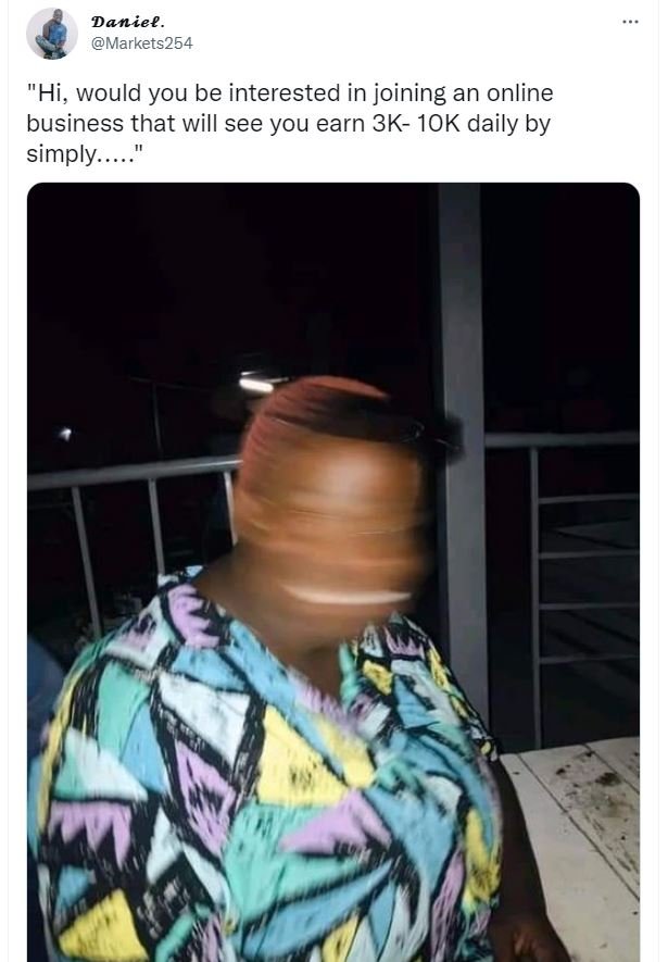 Daniee Markets254 'Hi, would you be interested in joining an online business tha