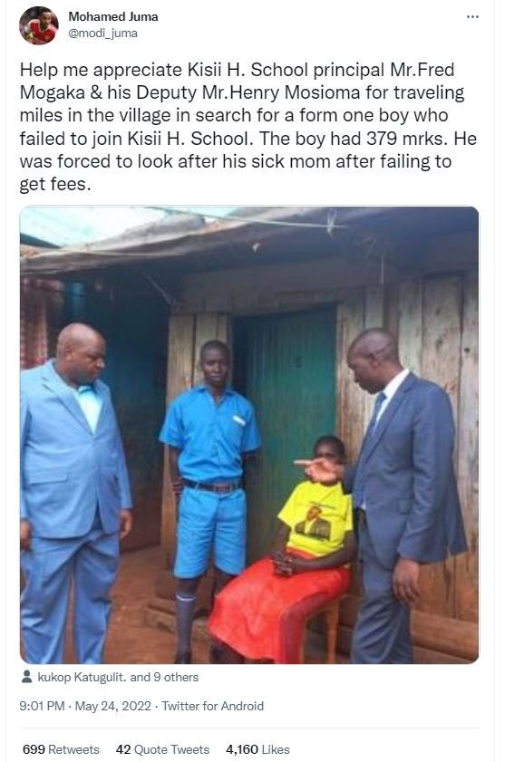 Mohamed juma modi_juma help me appreciate kisii h. school principal mr. fred mog