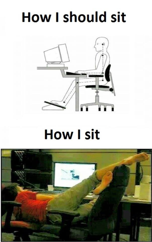 How should sit how sit
