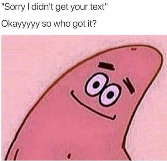 Sorry didn't get your text okayyyyy so who got it?