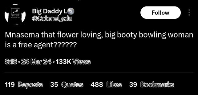 Big daddy l9 coloneledu follow mnasema that flower loving big booty bowling woma