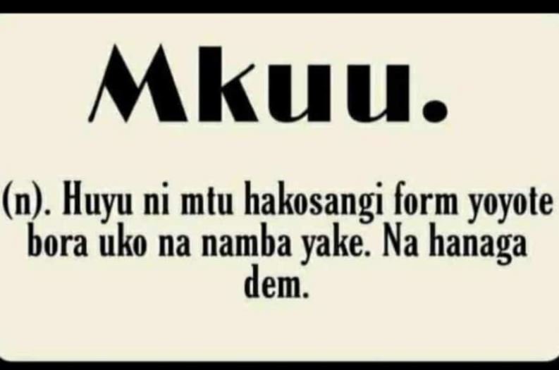 Mkuu. n Huyu 7 ni mtu hakosangi form yoyote bora uko na namba yake. Na hanaga de