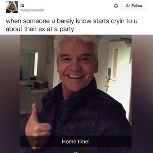 Follow garopdeadlois when someone u barely know starts cryin to u about their ex