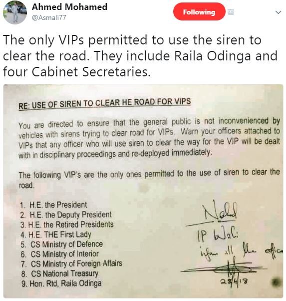 Ahmed mohamed asmali77 following the only vips permitted to use the siren to cle