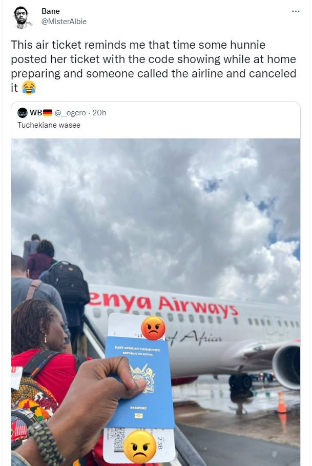 Bane misteralbie this air ticket reminds me that time some hunnie posted her tic