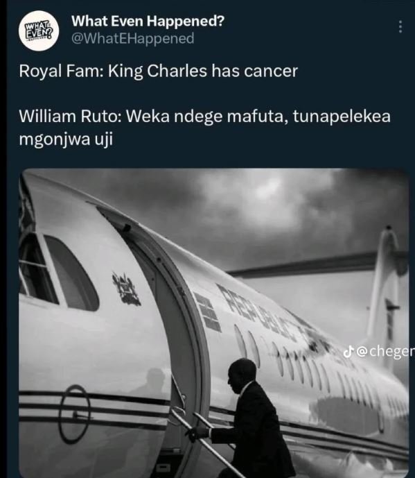 What even happened? er whatehappened royal fam king charles has cancer william r