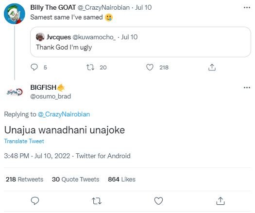 Billy the goat crazynairobian . jul 10 samest same 've samed jvcques kuwamocho_