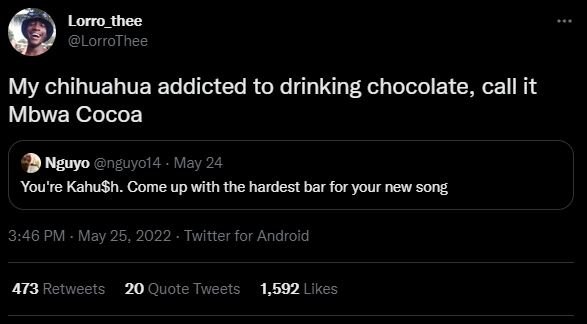 Lorro_thee lorrothee my chihuahua addicted to drinking chocolate call it mbwa co