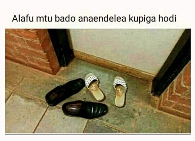 Alafu mtu bado anaendelea kupiga hodi