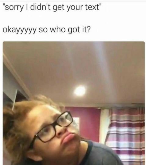 Sorry ididn't get your text okayyyyy so who got it?