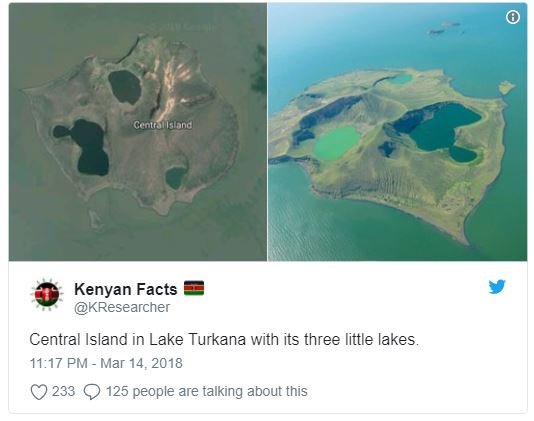 Ccotrollaland kenyan facts kresearcher central island in lake turkana with its t