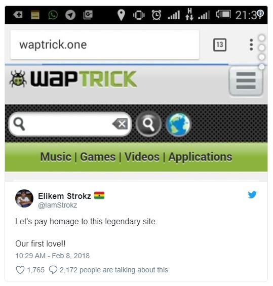 Al 21.30 waptrick one waptrick music games videos applications elikem strokz lam