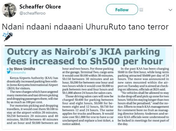 Scheaffer okore scheafferoo follow ndani ndaani ndaaani uhururuto tano terror ou