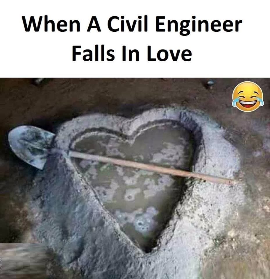 When a civil engineer falls in love