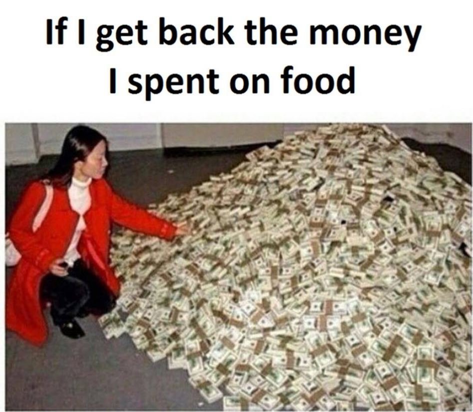If i get back the money spent on food