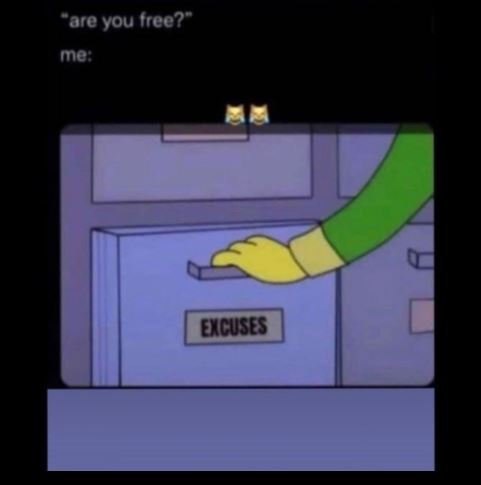 Fare you yree? me excuses_