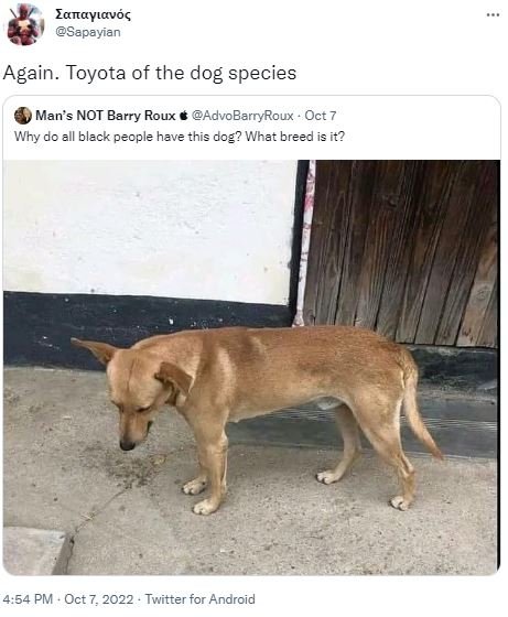 Lanayıavóç sepeyian again. toyota of the dog species man's not barry roux advoba