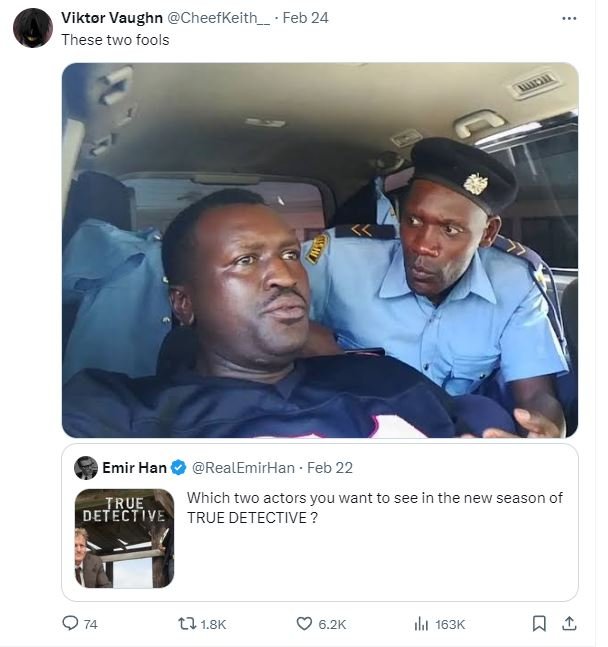 Viktor vaughn cheefkeith _ feb 24 these two fools emir han realemirhan feb 22 wh