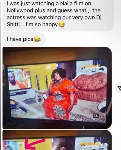 Was just watching a naija film on nollywood plus and guess what, the actress was