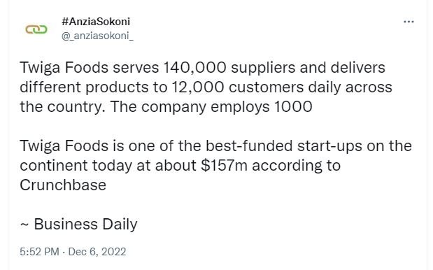Anziasokoni anziasokoni_ twiga foods serves 140,000 suppliers and delivers diffe