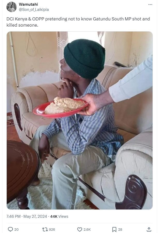 Wamutahi son_of_laikipia dci kenya odpp pretending not to know gatundu south mp