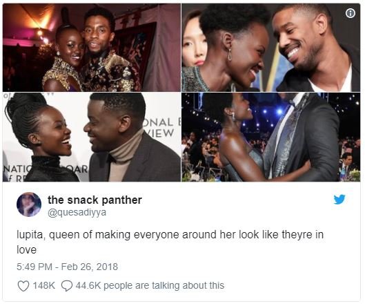 Onal wew the snack panther quesadiyya lupita queen of making everyone around her