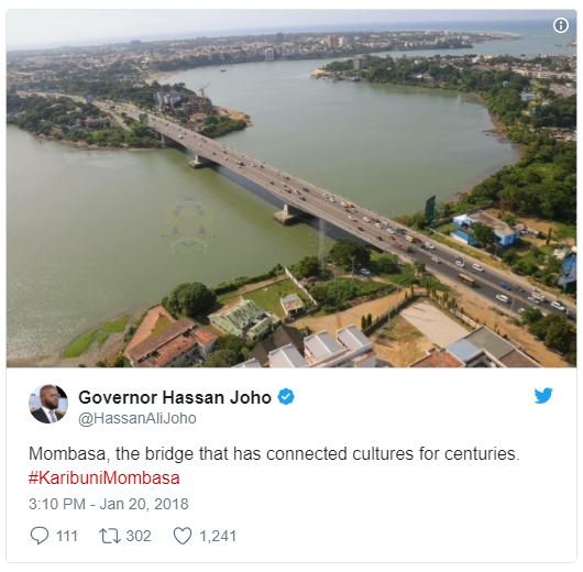 Governor hassan joho hassanalijoho mombasa, the bridge that has connected cultur