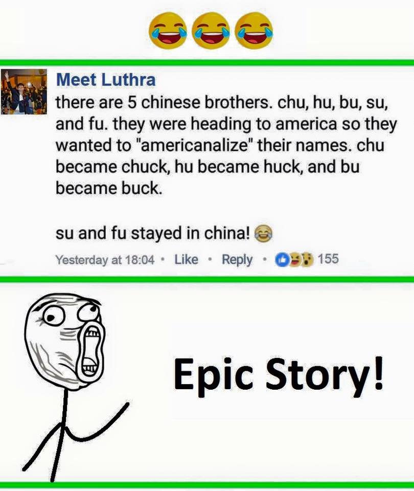 Meet luthra there are 5 chinese brothers. chu hu, bu su, and fu. they 3 were hea