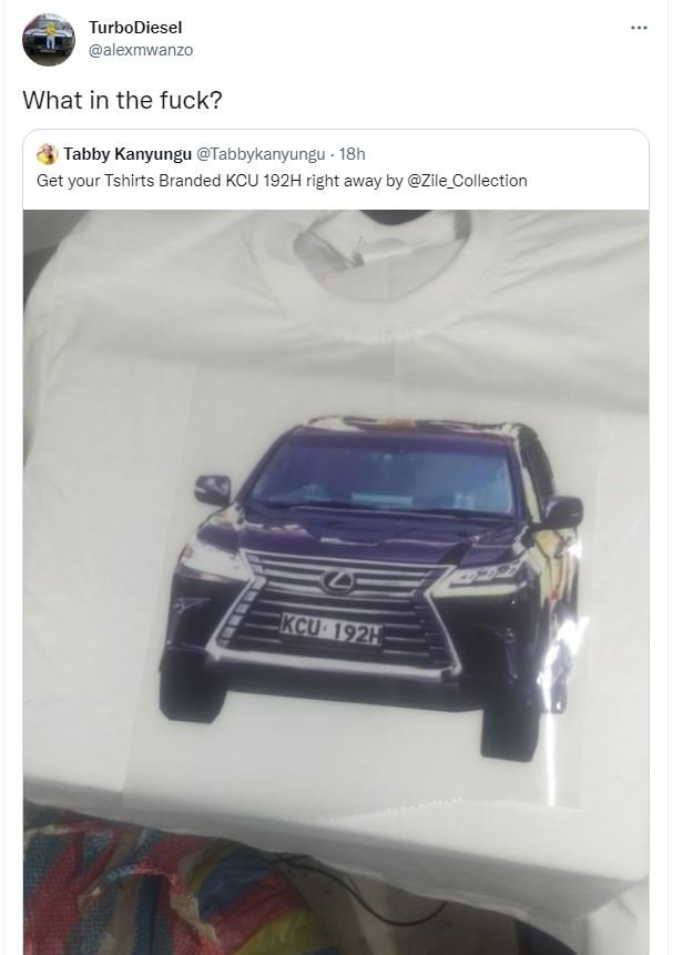 Turbodiesel alexmwanzo what in the fuck? tabby kanyungu tabbykanyungu 18h get yo