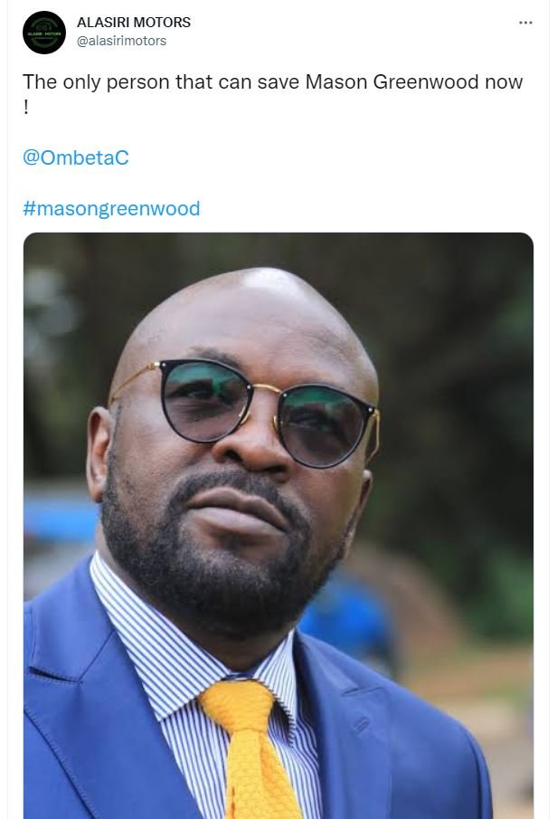 ALASIRI MOTORS alasirimotors The only person that can save Mason Greenwood now O