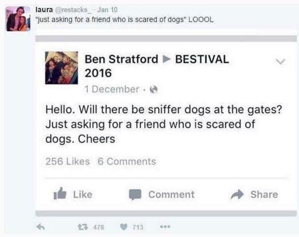 Laura restacks jan 10 just asking for a friend who is scared of dogs loool ben s