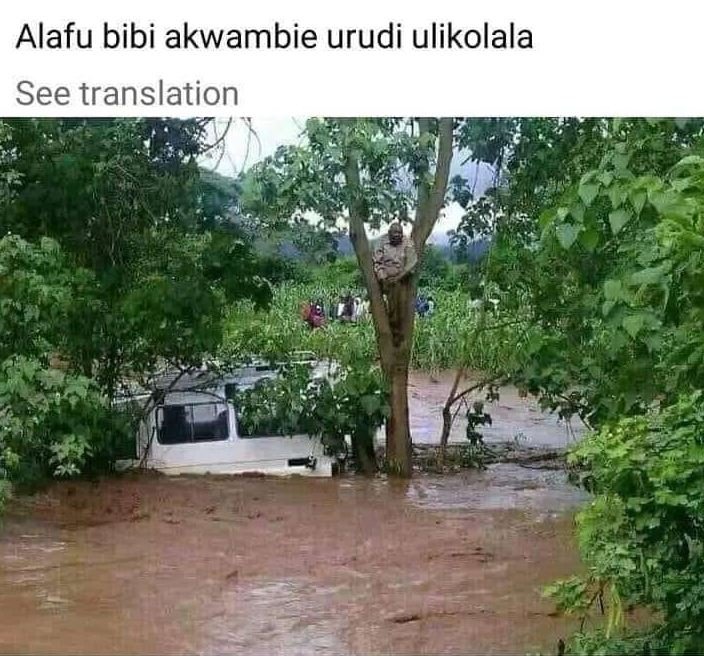 Alafu bibi akwambie urudi ulikolala see translation