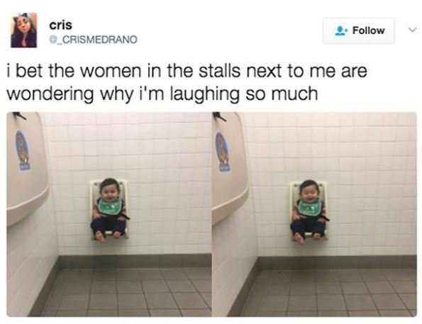 Cris 0_crismedrano follow bet the women in the stalls next to me are wondering w